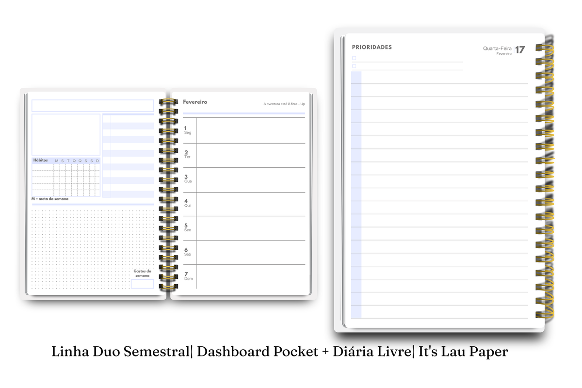 Planner 2027 Duo Semestral Pocket — Entrelace