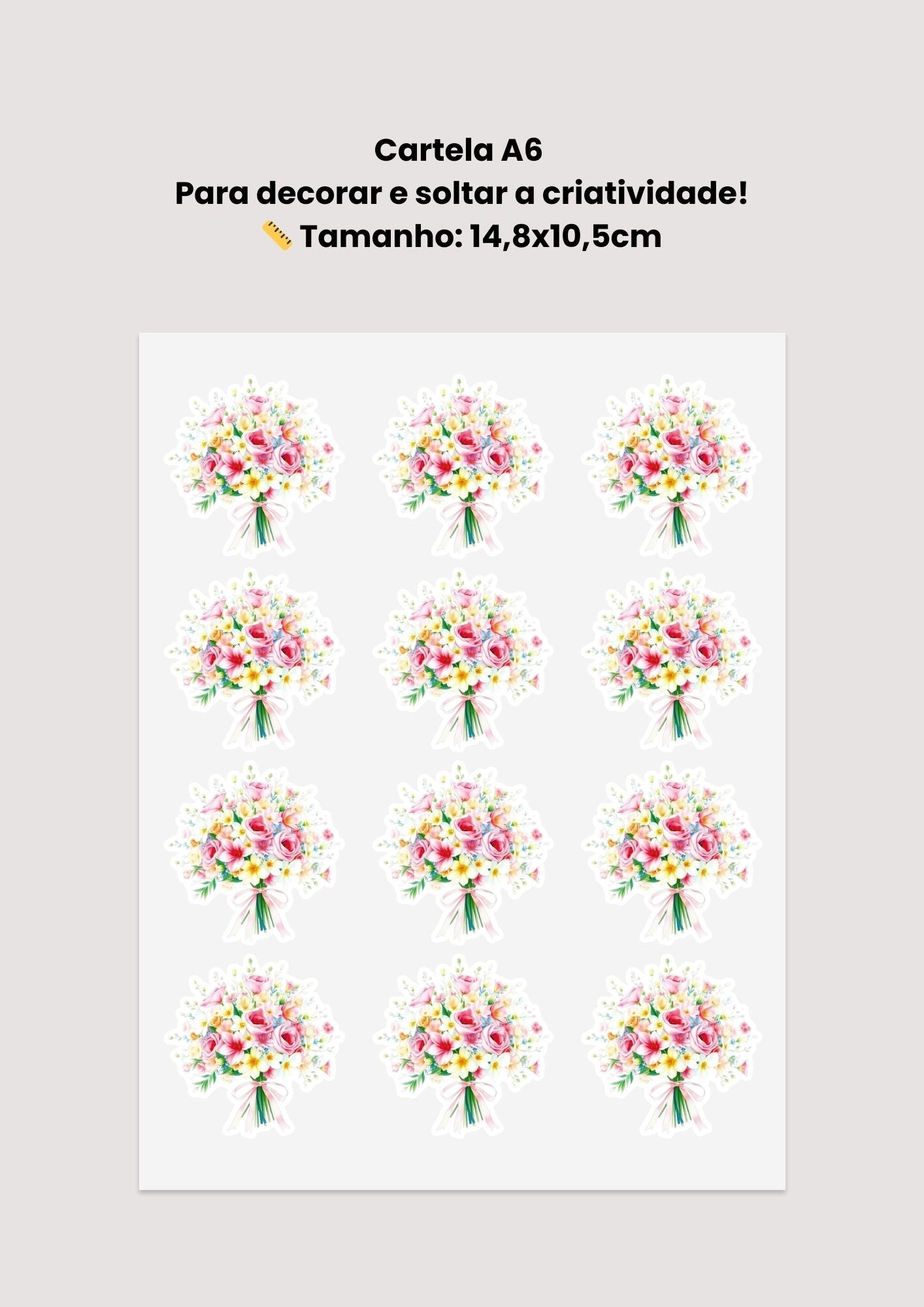 Cartela Big - Flores 01
