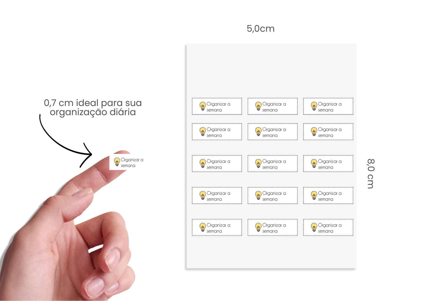 Adesivos - Mini - Organizar a semana