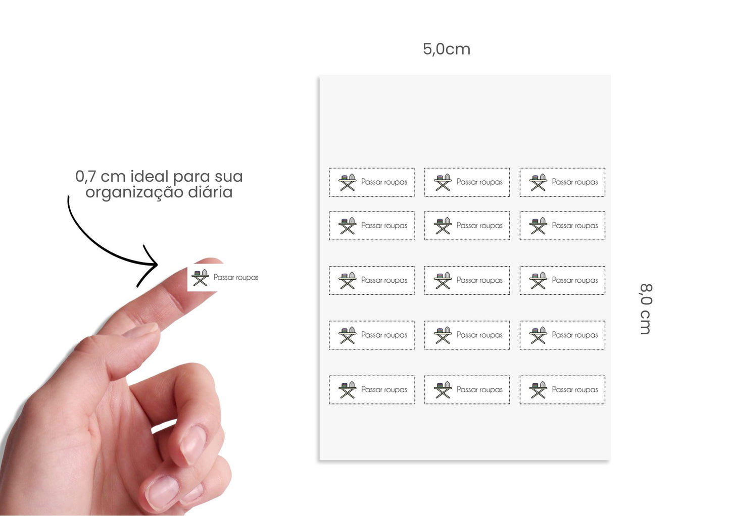 Adesivos - Mini - Passar Roupa