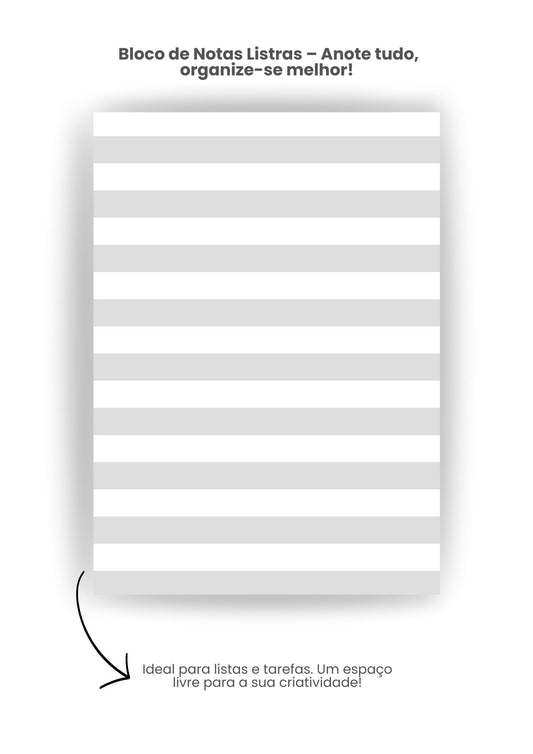 Bloco de Notas - Listras Neutro