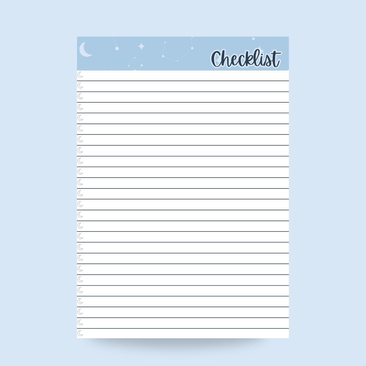 Bloco de Notas - Checklist - Serenity