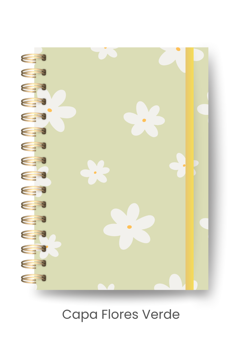 Caderno Pocket Uno - It's | Flores Verde
