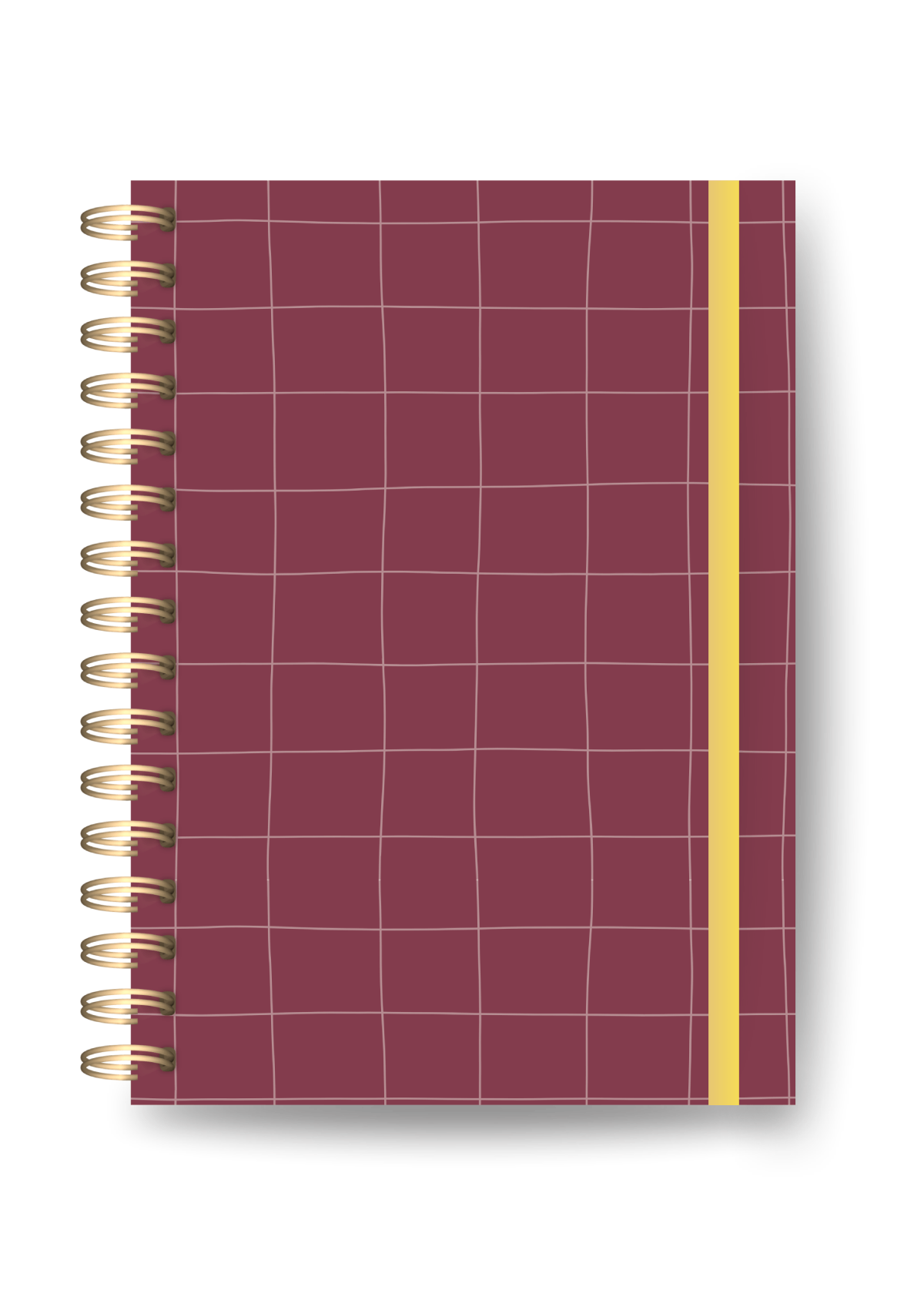 Caderno Pocket Uno - Bold | Soft Grid Bordo