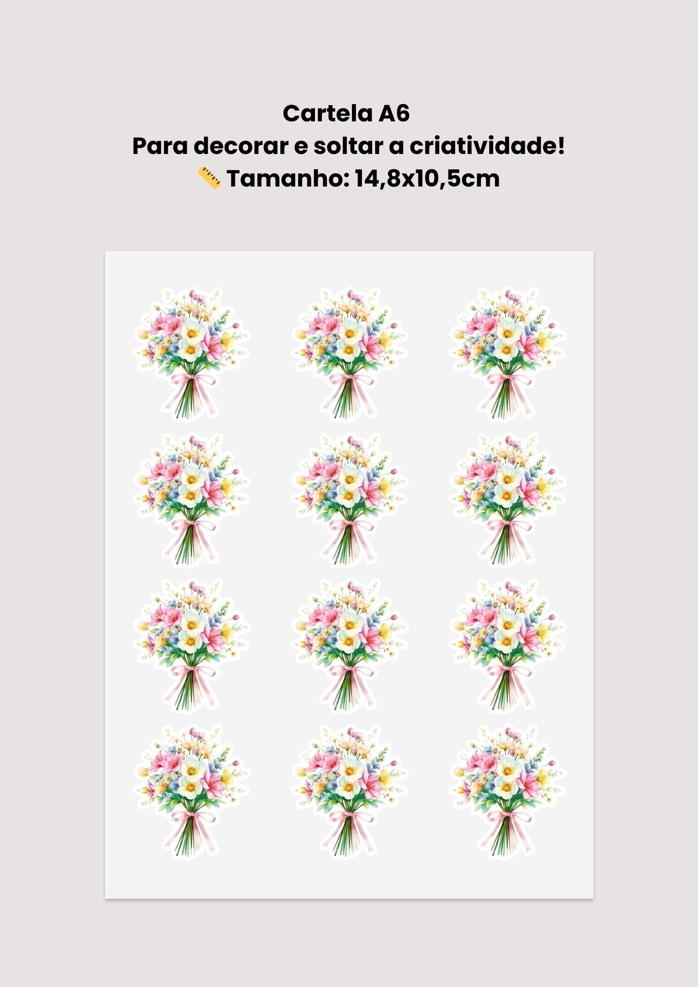 Cartela Big - Flores 02