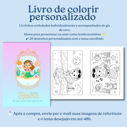 Livrinho de Colorir Personalizado