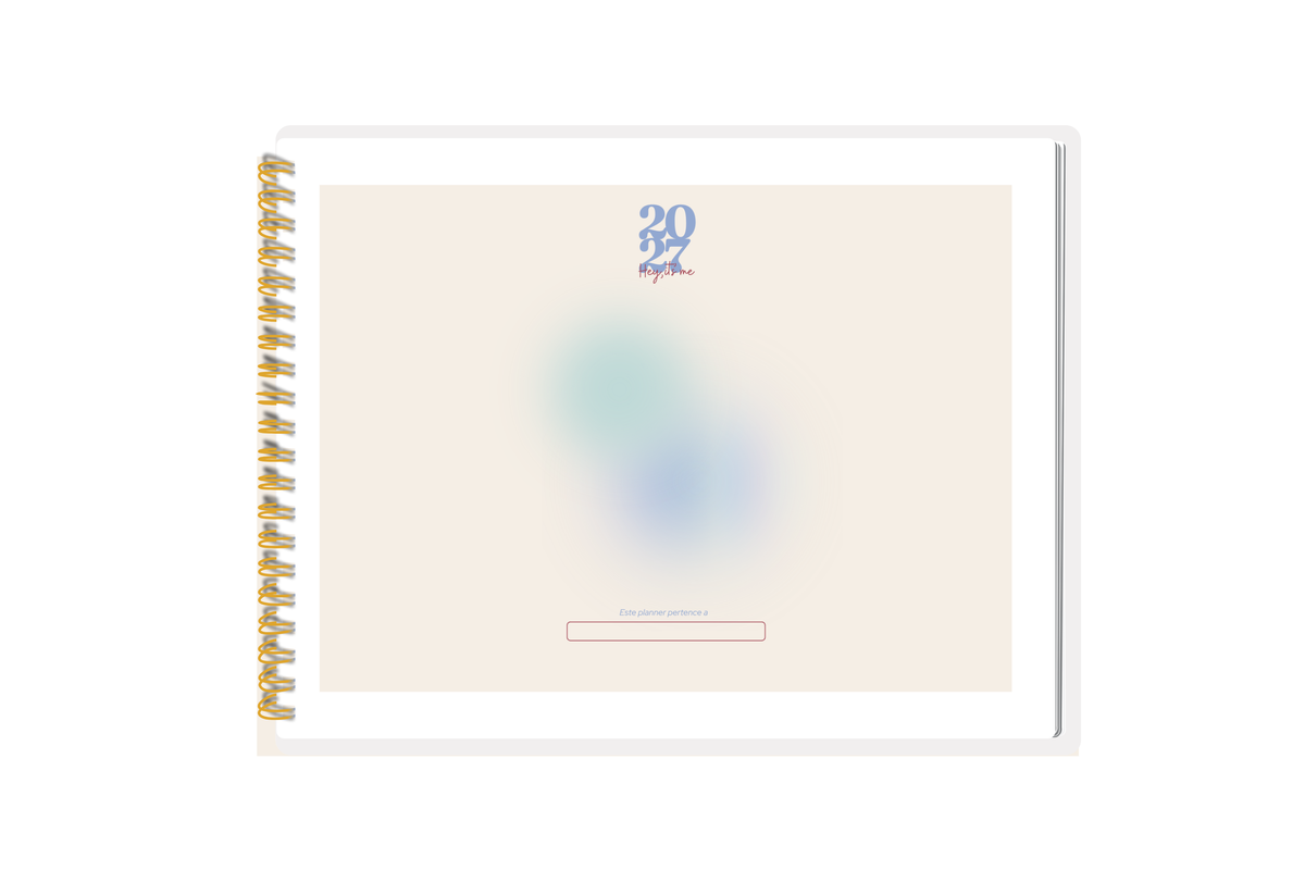 Planner 2027 Multivisão Horizontal Maxi — Just Be Flower 2