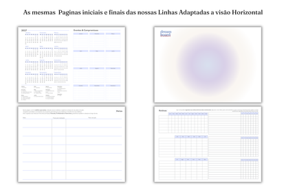 Planner 2027 Multivisão Horizontal Maxi — Trama Color