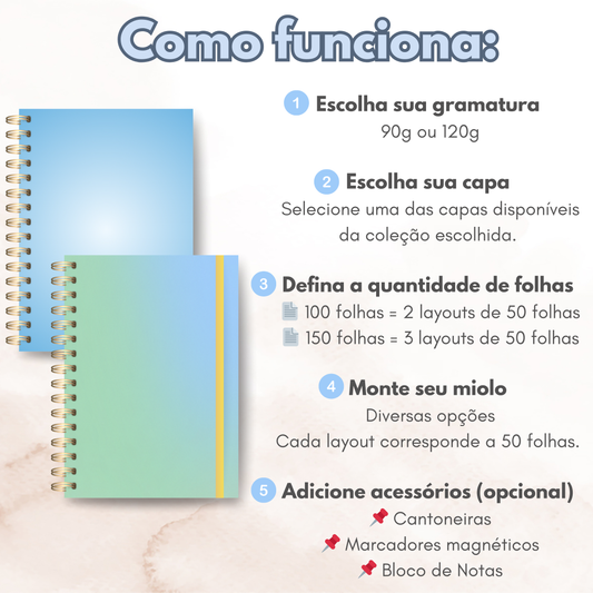 Monte seu caderno