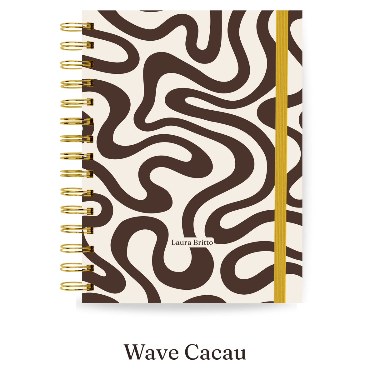 Planner 2027 Essencial Midi — Wave Cacau