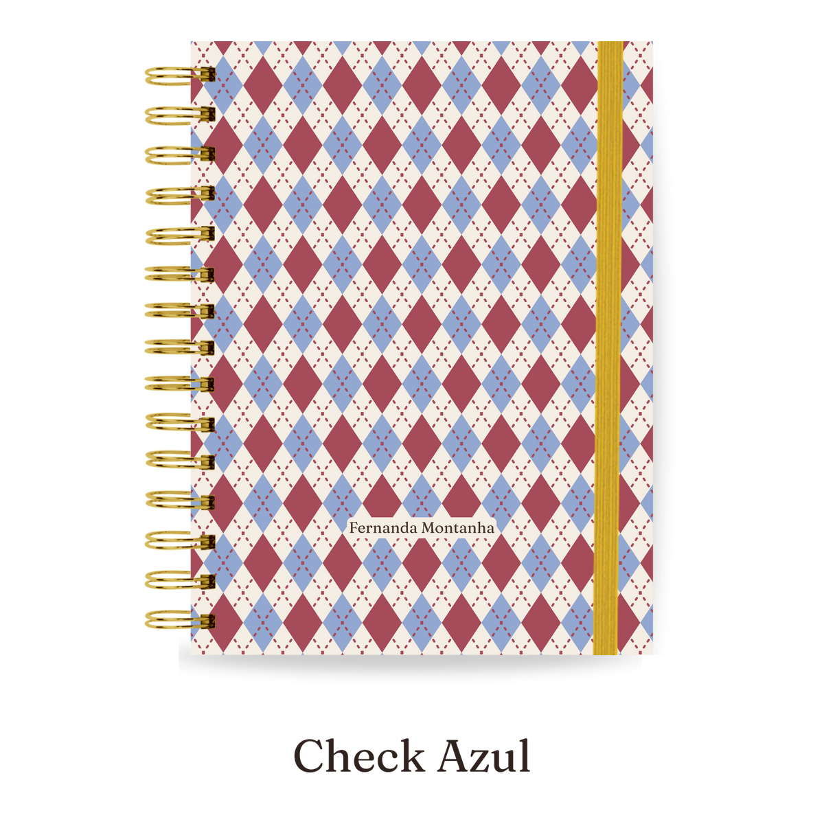 Planner 2027 Essencial Midi — Check Azul