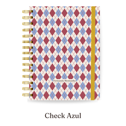 Planner 2027 Essencial Midi — Check Azul