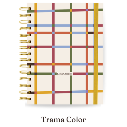 Planner 2027 Duo Semestral Midi — Trama Color