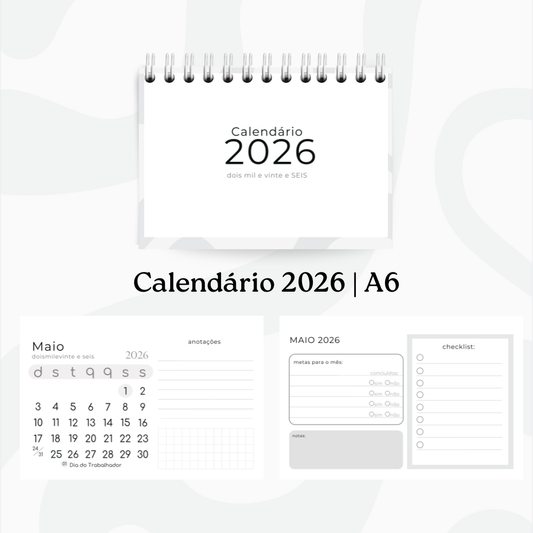Calendário 2026 | A6