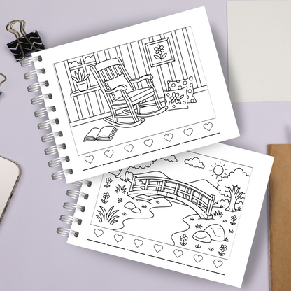 Coloring Book - Cozy Garden - Pocket (A6)