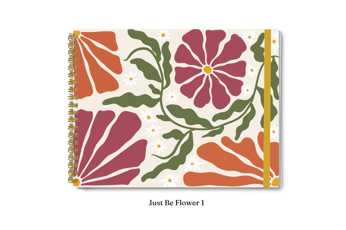 Planner 2027 Multivisão Horizontal Maxi — Just Be Flower 1