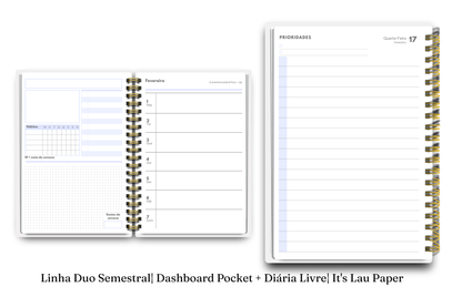 Planner 2027 Duo Semestral Pocket — Entrelace