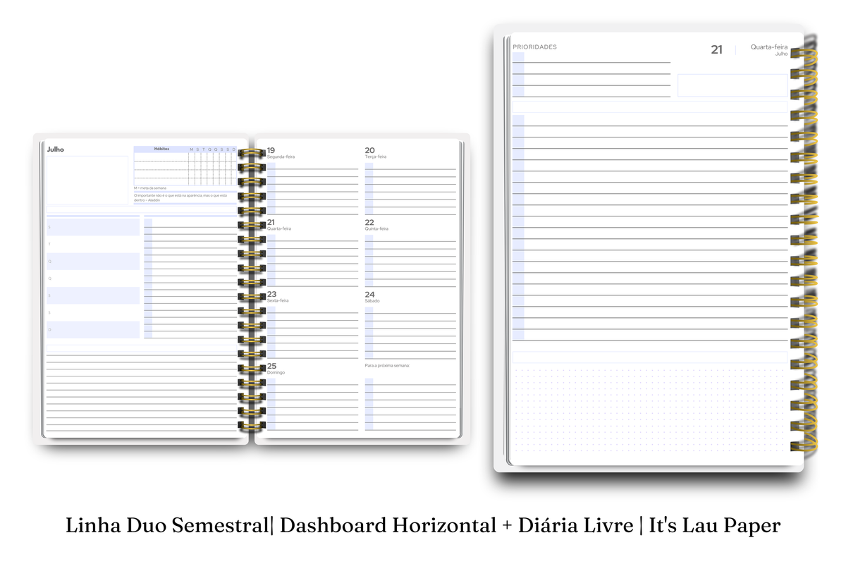 Planner 2027 Duo Semestral Maxi — Entrelace
