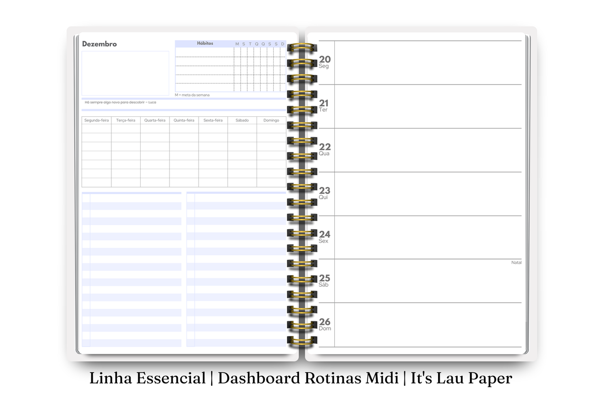 Planner 2027 Essencial Midi — Entrelace