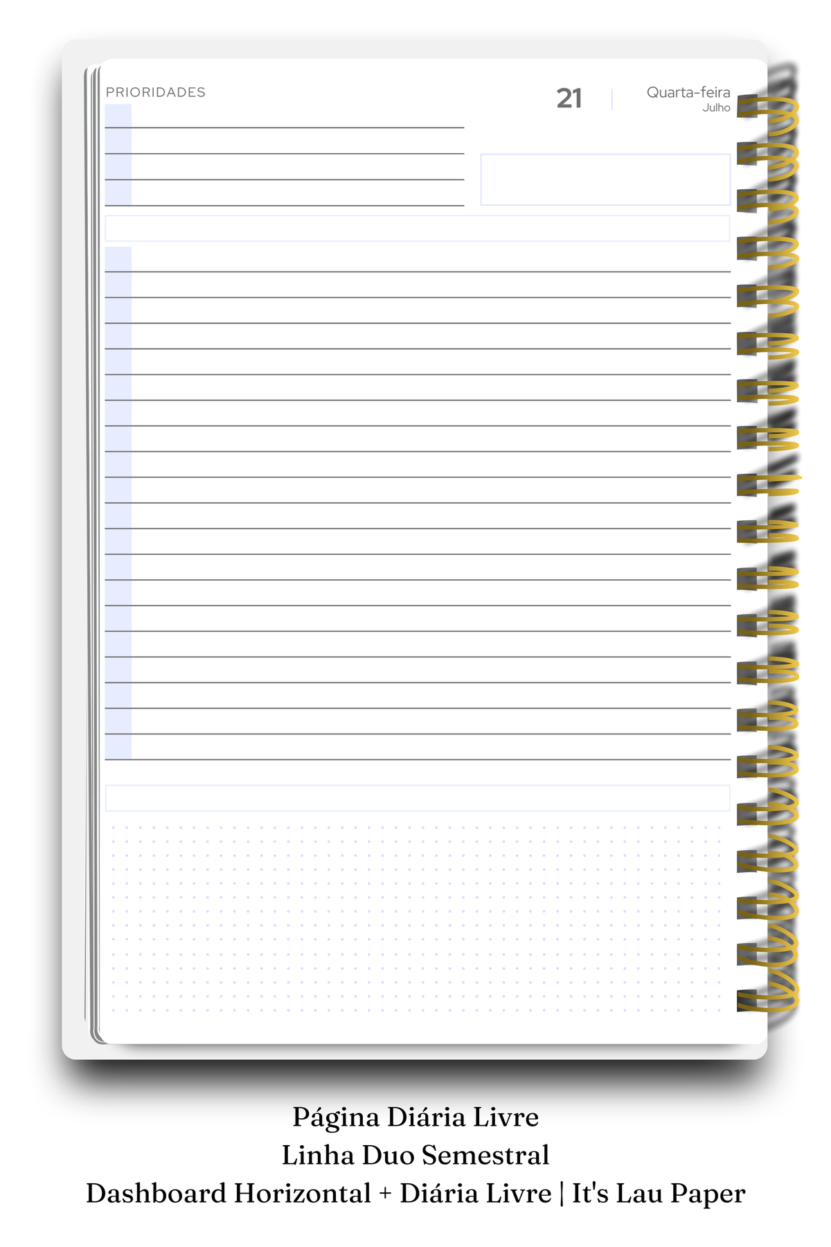 Planner 2027 Duo Semestral Midi — Entrelace