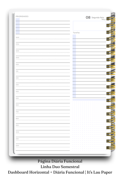 Planner 2027 Duo Semestral Maxi — Cozy Day