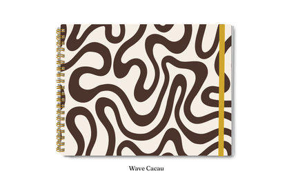 Planner 2027 Multivisão Horizontal Maxi — Wave Cacau