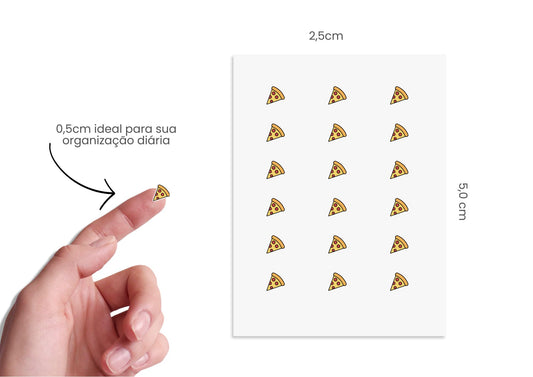 Adesivos - Piticos - Pizza