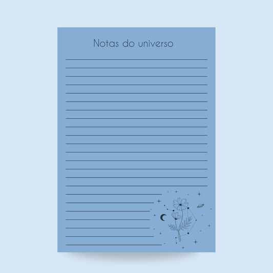 Bloco de Notas - Notas do universo - Serenity