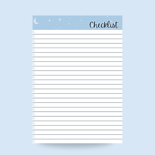Bloco de Notas - Checklist - Serenity