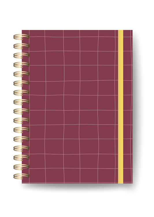 Caderno Pocket Duo - Bold | Soft Grid Bordo