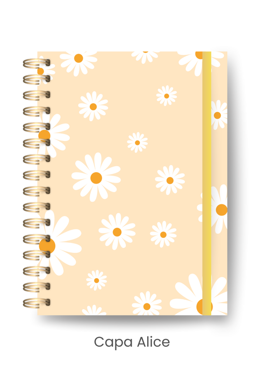 Caderno Pocket Uno - Margarida | Alice