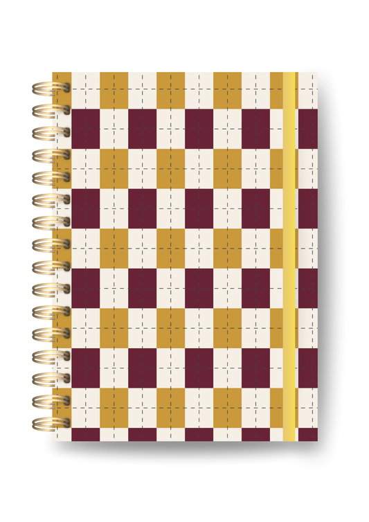Caderno Pocket Mix - Bold | Check Mostarda