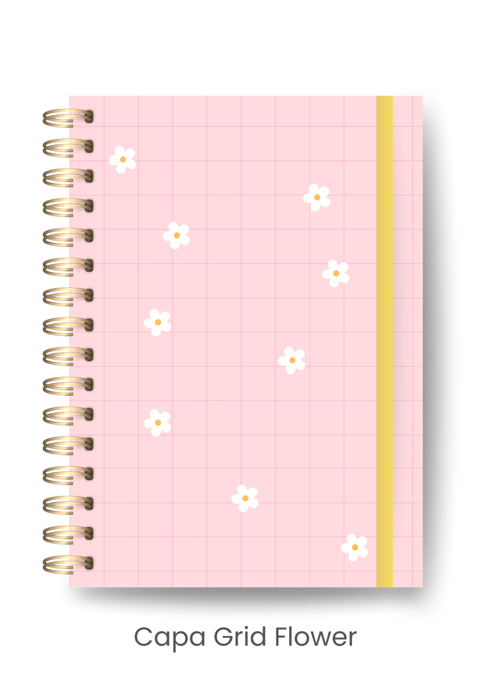 Caderno Pocket Uno - It's | Grid Flower