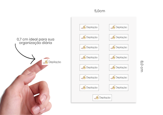 Adesivos - Mini - Depilação 001