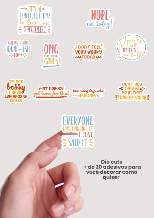 Die Cut - Frases Inglês: Sarcasmo 01