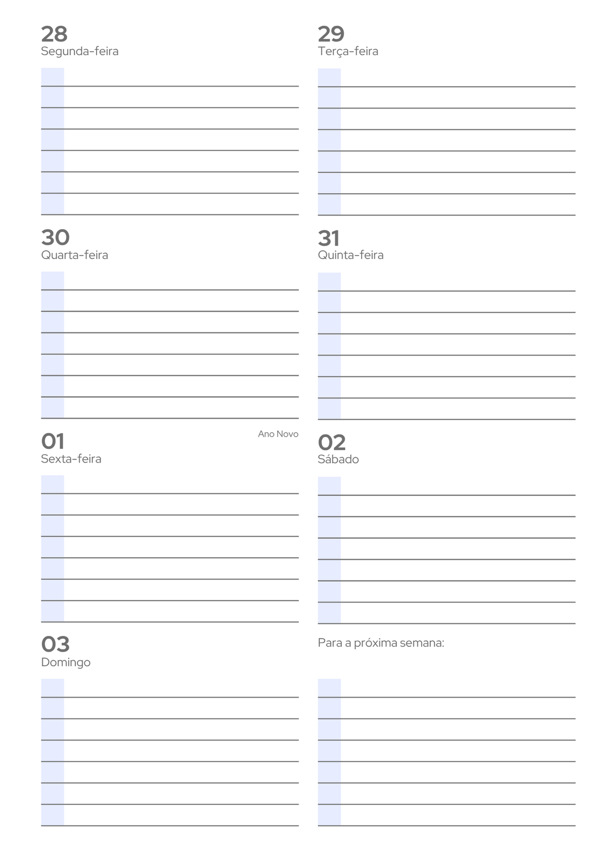 Planner 2027 Essencial Midi — dash horizontal — 7