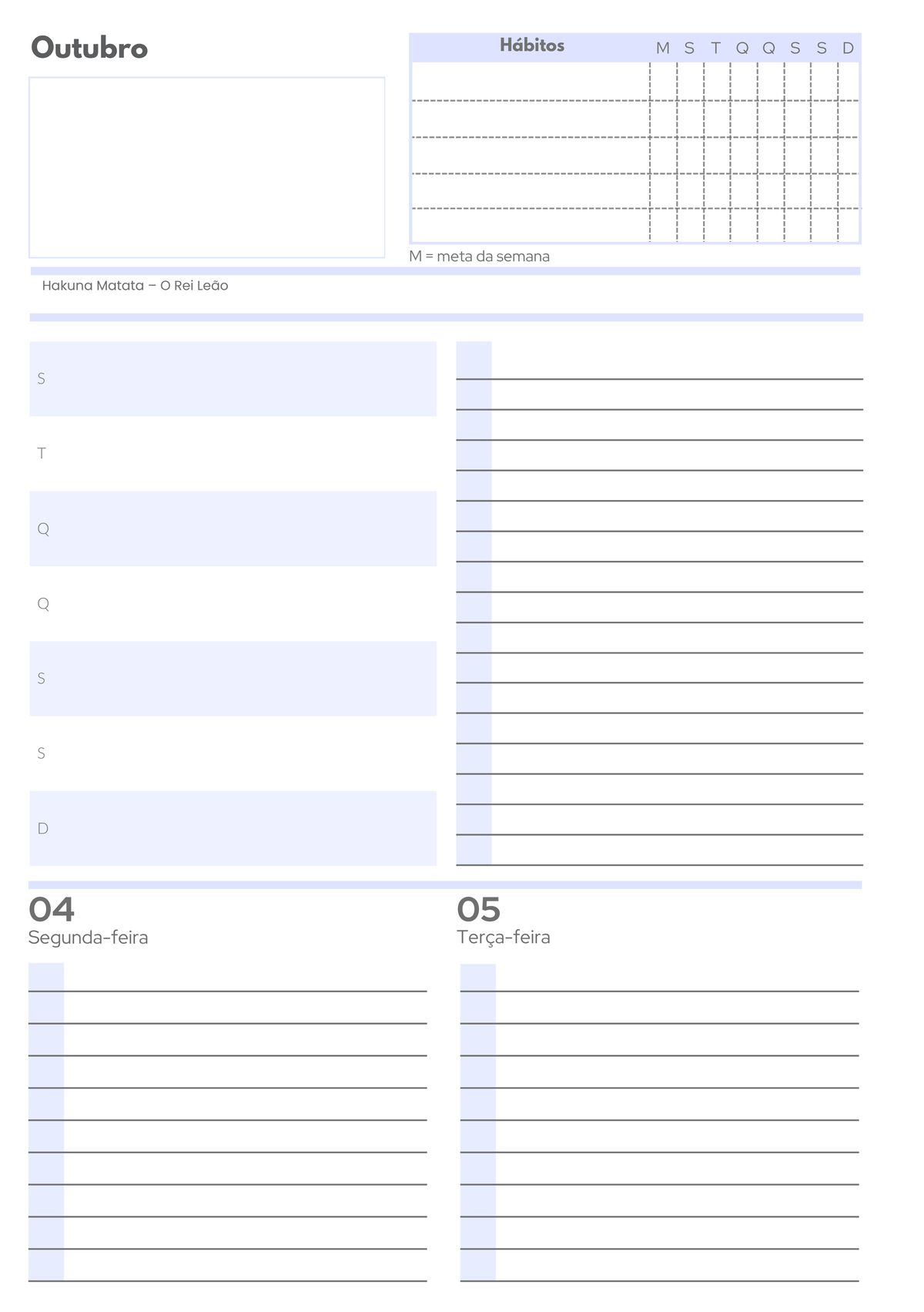 Planner 2027 Essencial Midi — layout dash tradicional — DAILY