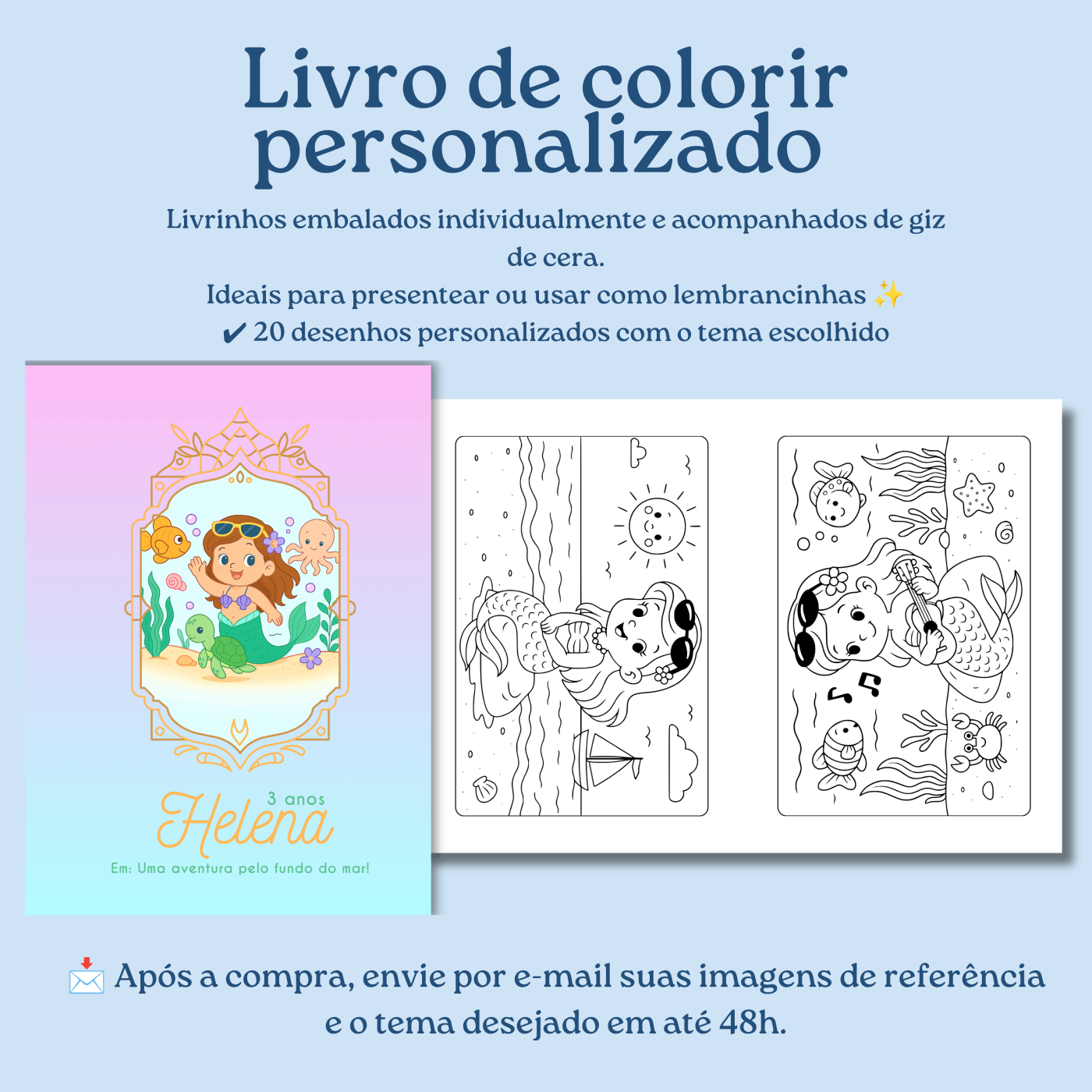 Livrinho de Colorir Personalizado