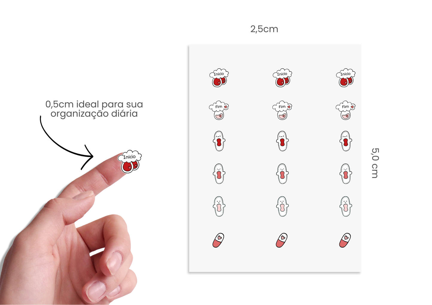 Adesivos - Piticos - Fluxo Menstrual 002