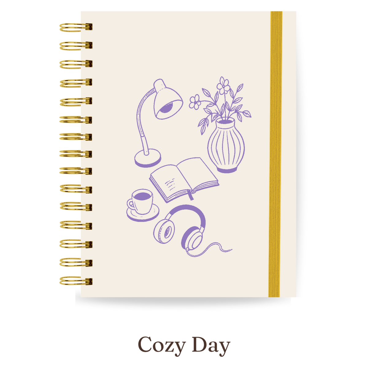 Planner 2027 Multivisão Horizontal Maxi — Cozy Day, capa Cozy Day