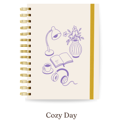 Planner 2027 Multivisão Horizontal Maxi — Cozy Day, capa Cozy Day