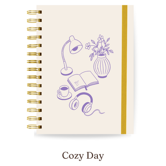Planner 2027 Multivisão Horizontal Maxi — Cozy Day, capa Cozy Day