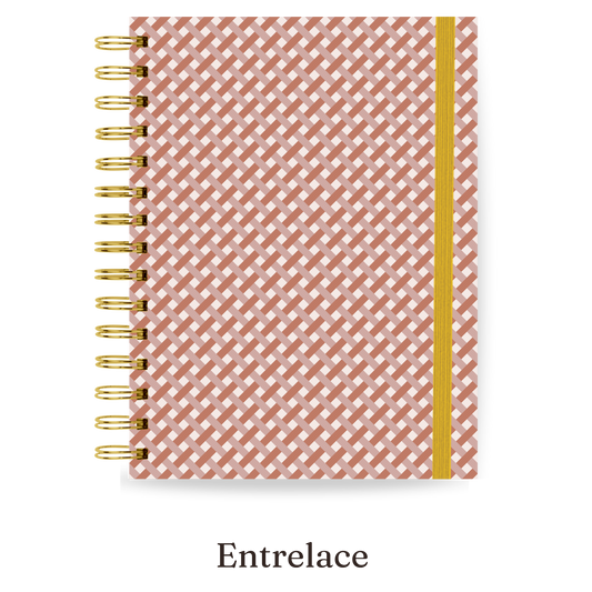Planner 2027 Multivisão Horizontal Maxi — Entrelace, capa Entrelace