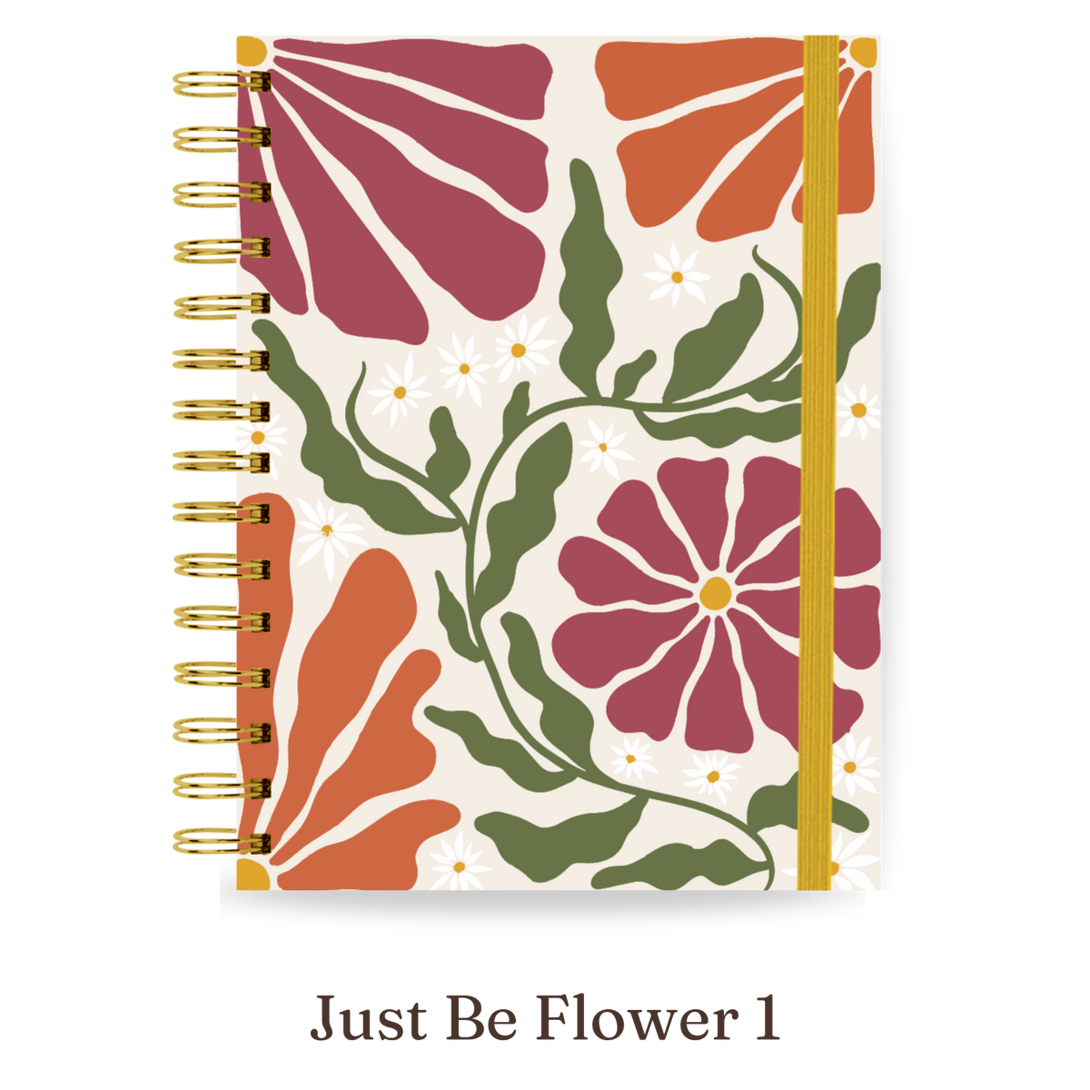 Planner 2027 Multivisão Horizontal Maxi — Just Be Flower 1, capa Just Be Flower 1