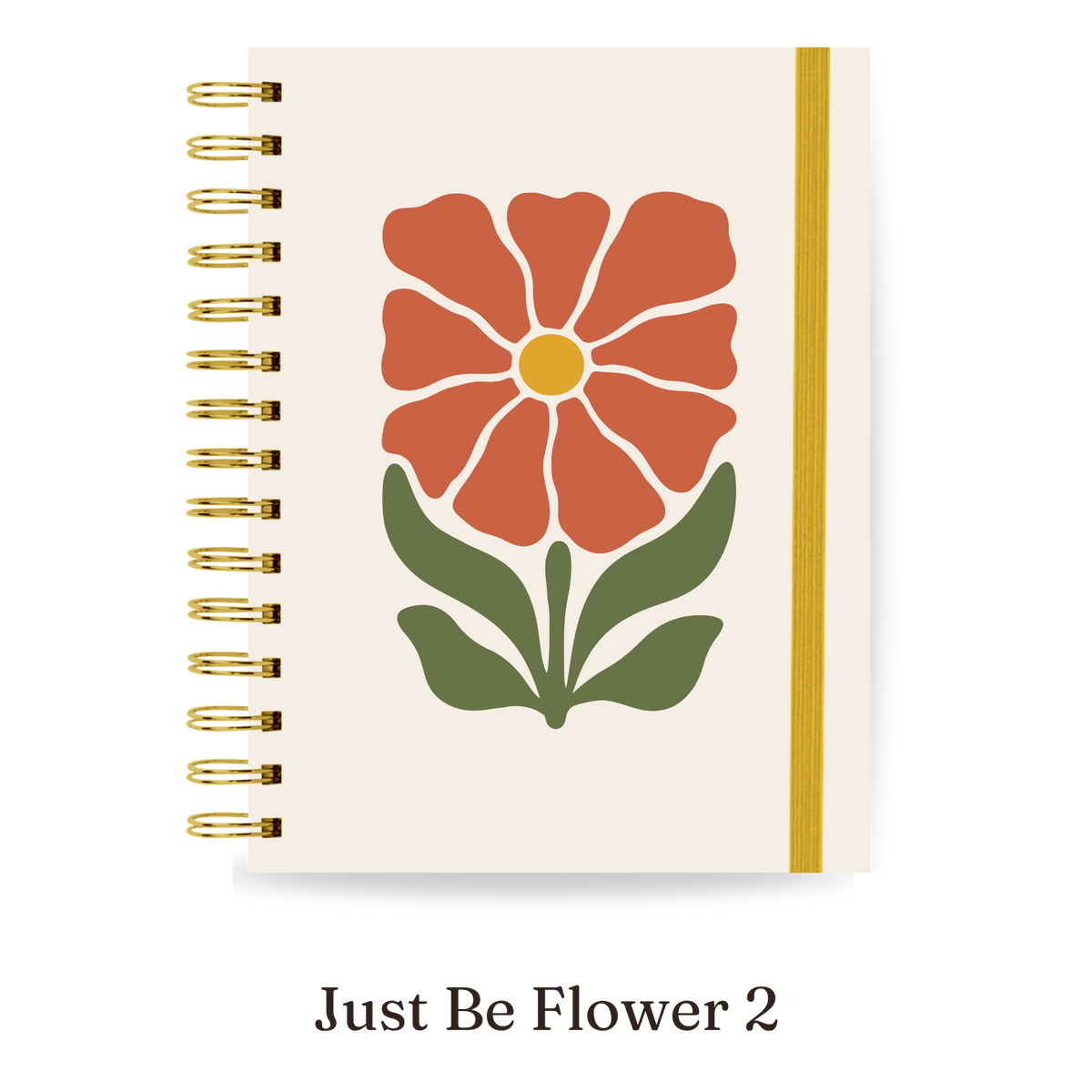 Planner 2027 Multivisão Horizontal Maxi — Just Be Flower 2, capa Just Be Flower 2