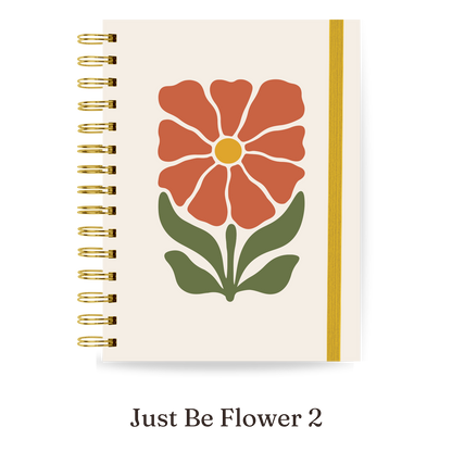 Planner 2027 Multivisão Horizontal Maxi — Just Be Flower 2, capa Just Be Flower 2
