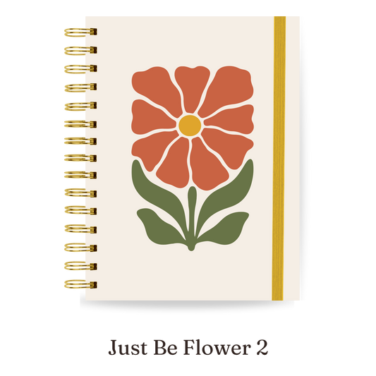Planner 2027 Multivisão Horizontal Maxi — Just Be Flower 2, capa Just Be Flower 2