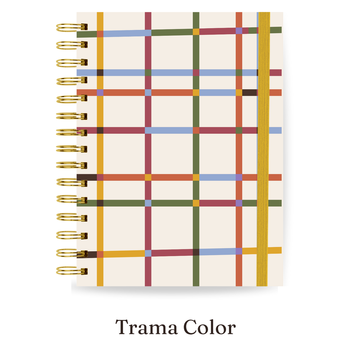 Planner 2027 Multivisão Horizontal Maxi — Trama Color, capa Trama Color