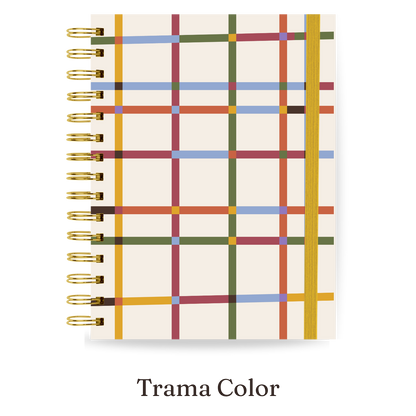 Planner 2027 Multivisão Horizontal Maxi — Trama Color, capa Trama Color