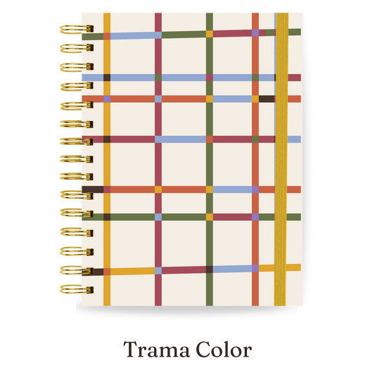 Planner 2027 Multivisão Horizontal Maxi — Trama Color, capa Trama Color